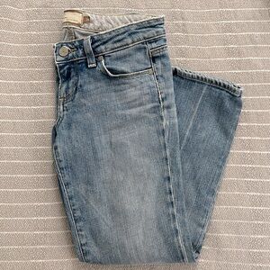 Paige Denim Crop Jeans Size 26 Womens lighter wash classic vintage boho style